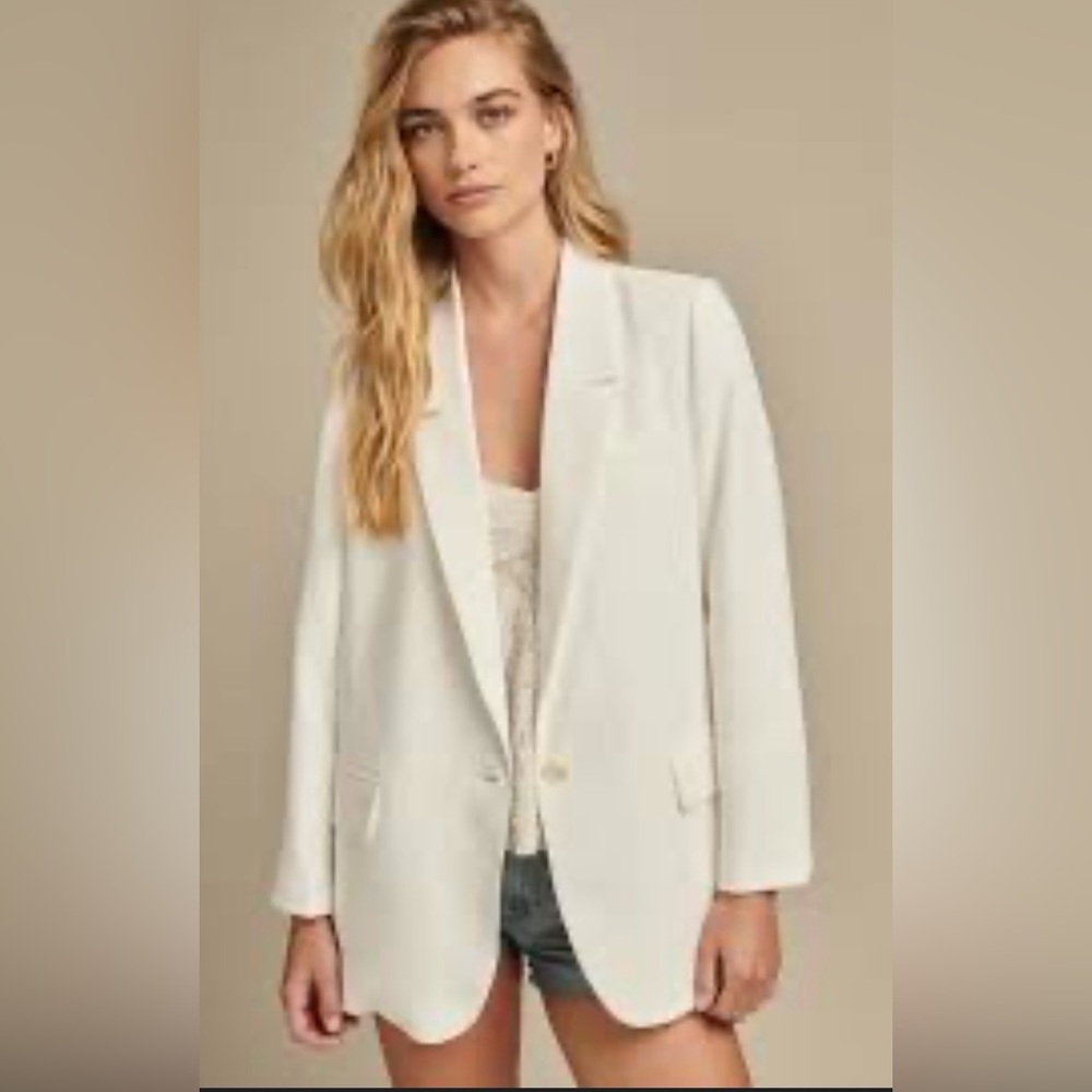 Lucky Brand Women's white oversized Blazer